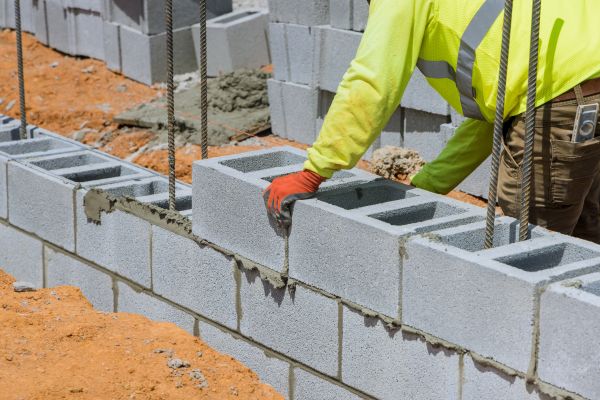 Concrete Blocks Installation in Providence