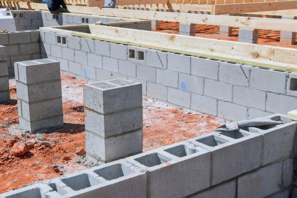 Cement Block Installation in Providence